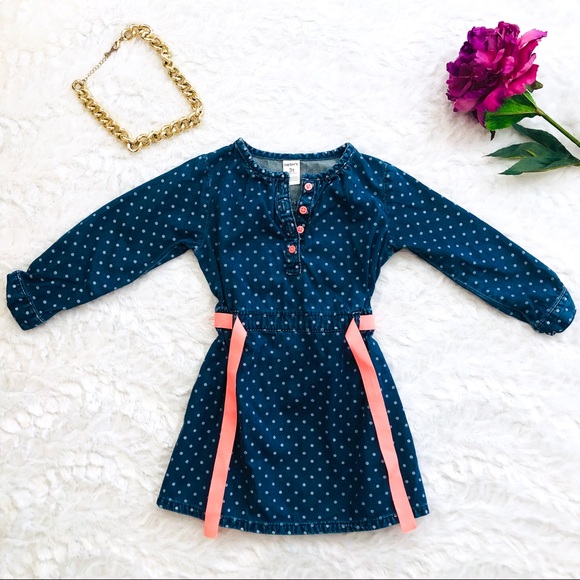 Carter's Other - Carter's Chambray Polka Dot Dress Carter's Other - Carter's Chambray Polka Dot Dress